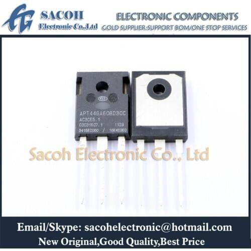 Free Shipping 10Pcs APT44GA60BD30C APT44GA60BD30 APT44GA60B APT44GA60SD30C APT44GA60SD30 APT44GA60S TO-247 44A 600V Power IGBT