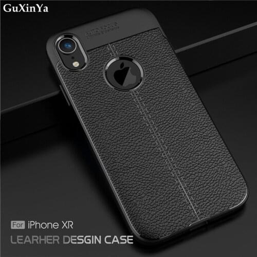 GuXinYa sFor Case Apple iphone XR Cover Luxury Leather ShockProof TPU Case For iphone XR Phone Shell For Apple iphone XR 6.1"