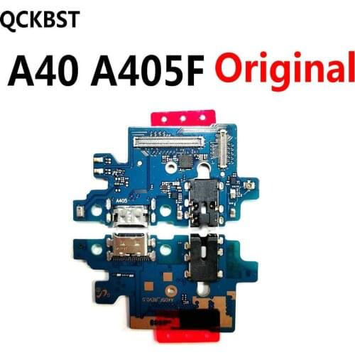 For Samsung A40 A405F Micro USB Charger Dock Connector Charging Port Microphone Flex Cable Replacement Parts