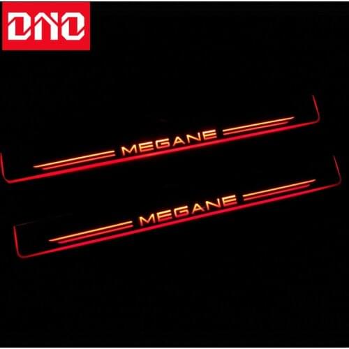 DNO Trim Pedal LED Car Light Door Sill Scuff Plate Pathway Dynamic Streamer Welcome Lamp For Renault Megane 3 III 4 IV