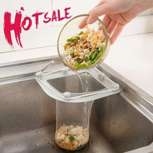 Kitchen Sink Filter Drainer Rack Strainer Leftovers Trash Sink Mesh Gadget Sets Anti-clogging Drainage Accessories Gadgets Tool