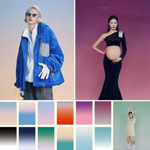 Color Gradient Adult Portrait Photography Backdrop Child Newborn Background Wedding Girl Kids Professional Props Photostudio