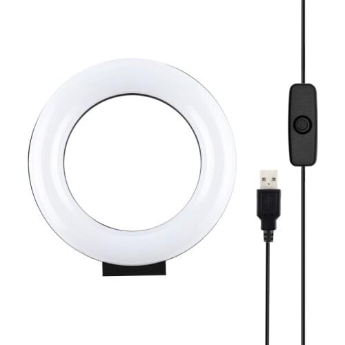 Curved 3.6-inch Fill Light Beautifying Live Light Selfie LED Ring Light Three-speed Curved Live Fill Light Video Shooting