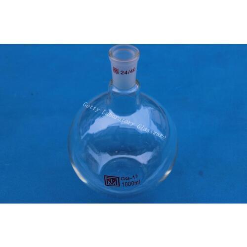 1L Flat bottom flask, single neck, 1000 ml, heavy wall,24/40