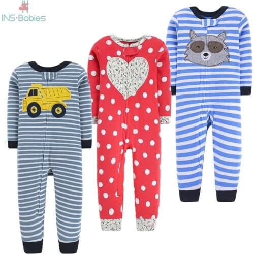 Newborn Baby 100% Cotton Jumpsuit 2021 New Infant Boy Autumn Winter Clothes Tollder Animal Costumes Baby Sleepwear&pajama Roupa