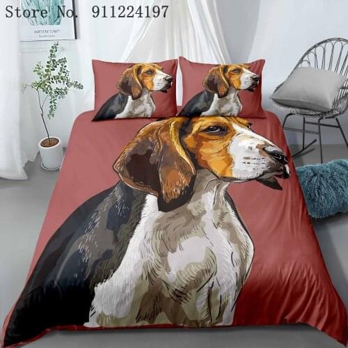 3d Cartoon Pug Dog Bedding Sets Pug Dog Bed Set Duvet Cover Set King Queen Size Comforter Bedding Set Bed Linen Home Textiles