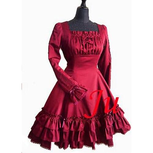 Gothic Lolita Punk Fashion Cotton Dress Outfit Cosplay Costume Tailor-made[CK010]