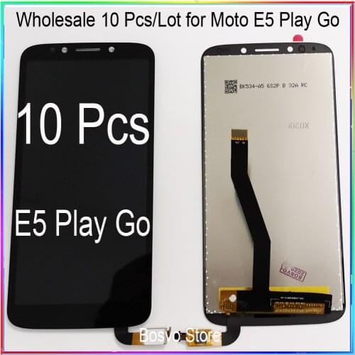 WholeSale 10 Pcs/lot for Moto E5 PLAY Go LCD Screen Display with Touch Digitizer Assembly XT1920 XT1921