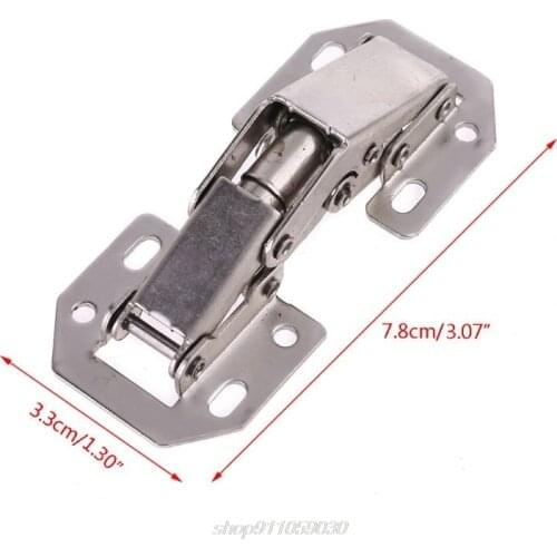 90 Degree 3" Cabinet Hinges No-Drilling Bridge Shaped Spring Door Hinge For Cupboard Furniture With Screws M04 21 Dropshipping