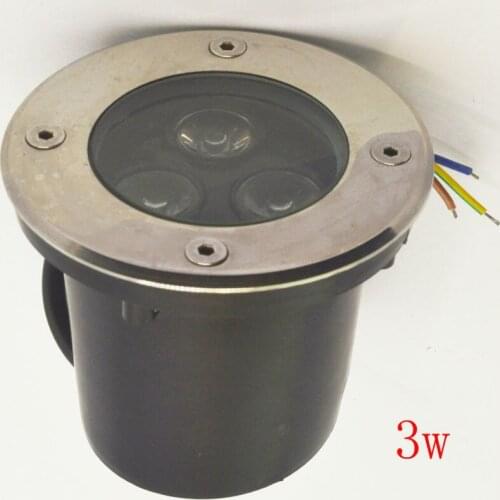 Nice Sale Jardim Grondspot Pop 3w Underground Led Lamp Deck Light Inground Ip68 Ac85~265v Warm White/white/red/gree/blue/rgb