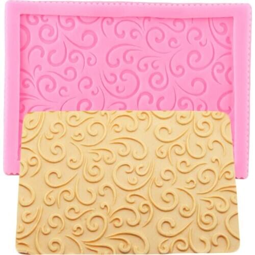 Sugarcraft Relief Lace Cake Border Fondant Mold Candy Polymer Clay Chocolate Cake Decoration Tool Cookie Baking Silicone Mold