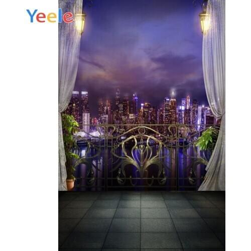 Curtain Interior City Night Scene Portrait Photography Backdrops Photographic Background Backdrop Backgrounds For Photo Studio
