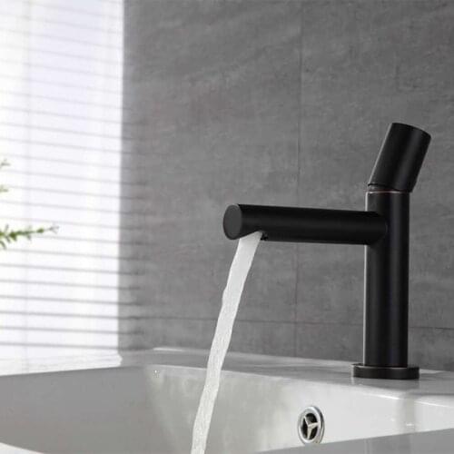 Basin Faucet Bathroom Sink Faucet Single Handle Single Hole Chrome Black golden Faucet Deck Mounted Hot and Cold Mixer Tap Crane
