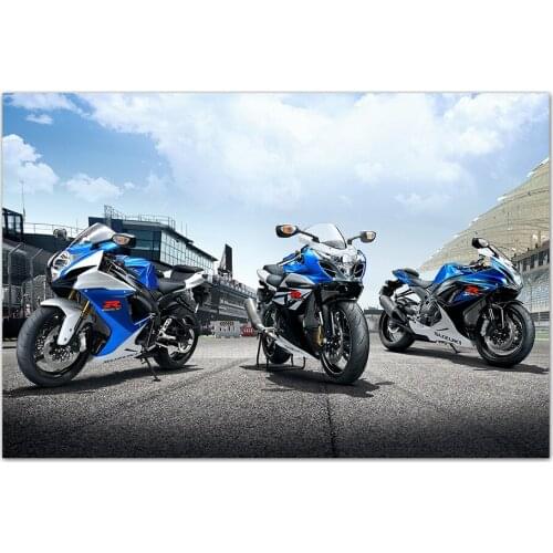 Suzuki GSXR 1000 Motorcycles Photo Wall Art Posters and Prints Modern Canvas Painting for Living Room Decor