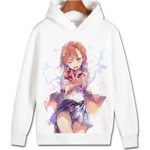 A Certain Scientific Railgun Cosplay Hoodie Misaka Mikoto Hoodies Winter Autumn Fleece Sweatshirts Casual Pullover Costume