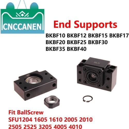 End Supports BK10 12 15 17 20 25 30 35 40 BF10 12 15 17 20 25 30 35 40 For SFU1204 SFU1605 SFU2005 SFU2505 Ball Screw CNC Part