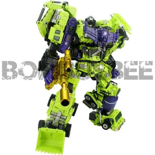 【In Stock】Generation Toy GT-99DX Gravity Builder Chrome Version Gift Box Devastator 6IN1 Sets GT Transformation Figure Toy