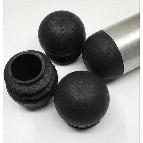 Plastic hole Insert Plugs 25mm Round Steel Pipe Tube Blanking End Caps decor dust cover for chair table Furniture Leg protection