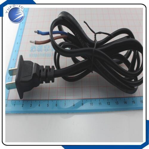 1pcs 1.2 meters power cord 220V AC power plug power cord 2 to plug cable wire
