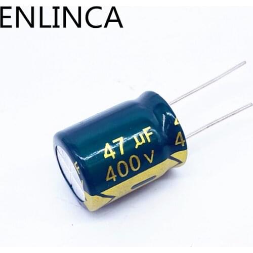 10pcs/lot 47UF 400V 47UF High Frequency Low ESR Aluminum Electrolytic Capacitor Size 16*20mm 20