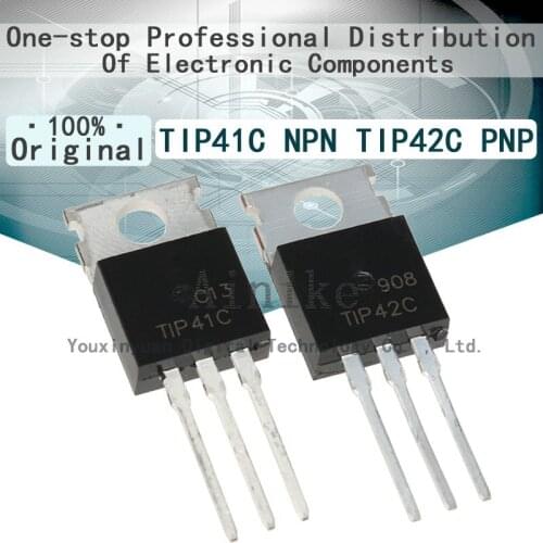 10/Pcs New Original TIP41C NPN TIP42C PNP TO-220 Power transistor triode