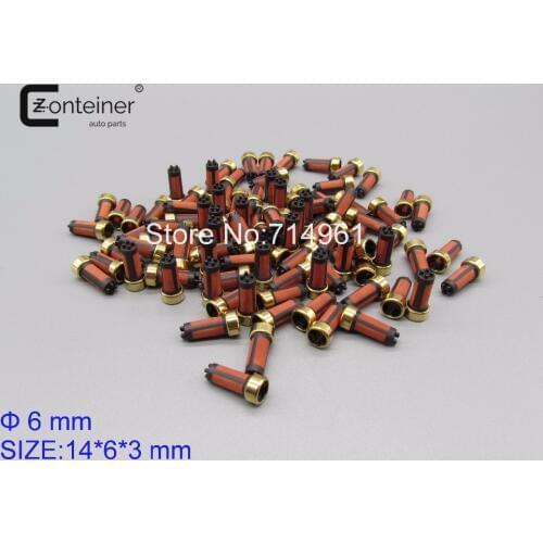 100pcs/set in Yellow Bag auto spare parts fuel injector micro filter case for Japanese car MD619962
