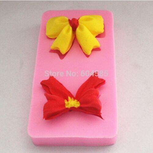 2 Bow Silicone Mould by Turtle Products