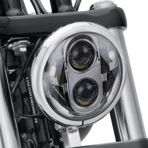 5.75 LED motorcycle Headlight 5 3/4 Inch with hi/low beam For Sportster Iron 883 1200 Dyna Street Bob