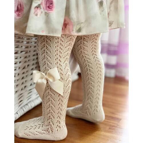5Colors Children Girls Candy Colors Hollow out Bow Pantyhose Ballet Dance Tights.Kid Toddler Bowknot Fishnet Hosiery Lovely Pant