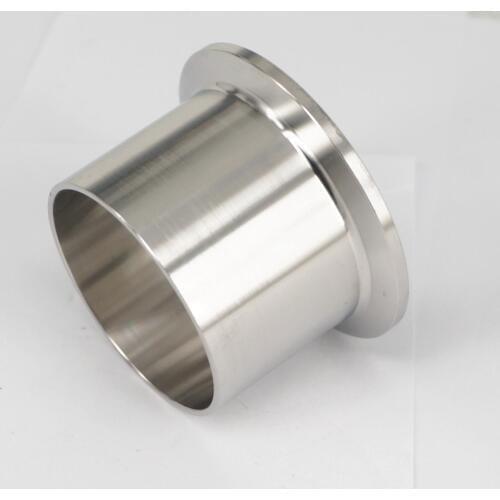 51mm 2" Tube O/D x 2" Tri Clamp x 40mm Height 304 Stainless Steel Sanitary Weld Ferrule Connector Pipe Fitting