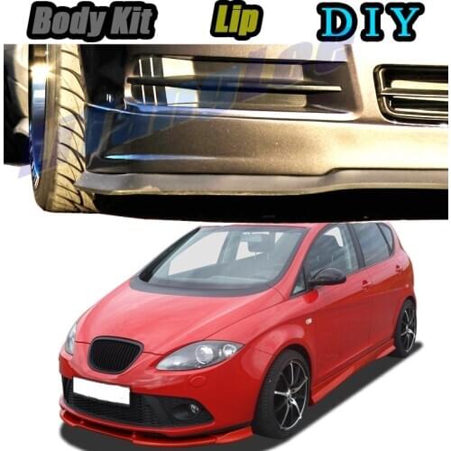 Car Bumper Lip Front Spoiler Skirt Deflector For SEAT Altea 2004~2015 Tune Car Modified Body Kit VIP Hella Flush Lips