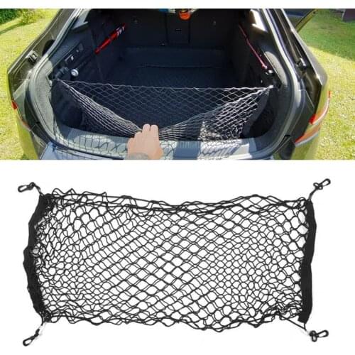 Car Trunk Rear Storage Cargo Luggage Net Holder 4 Hooks For VW For Fox Golf GTI 5 6 For Jetta mk5 mk6 Passat B6 B7 B8 Tiguan