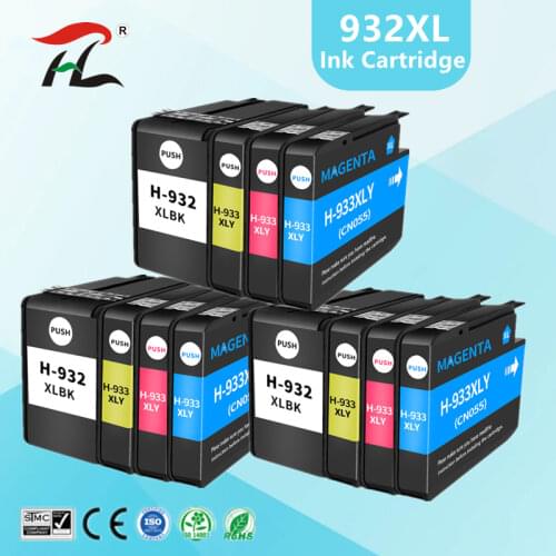 12PK 932XL 933XL Ink Cartridge for HP932XL HP933XL HP 932XL 932 for hp Office jet 6100 6600 6700 7110 7610 7612 printer