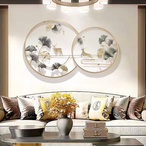 Aesthetic room decor Living room decoration accessories Home decoration wall Nordic Creative 3D Metal wall Hanging decoration