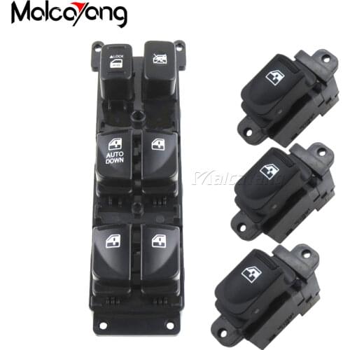 Power Window Switch 93570-1E110 93580-1E000 Car Electric Power Window Switch Master Control for Hyundai Accent 2007-2010