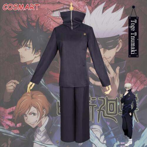 Anime Jujutsu Kaisen Toge Tnumaki Cosplay Costume Uniform Suit Top Pants Carnival Halloween Party Outfit For Women Men New 2020