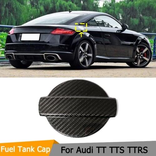 Engine Oil Tank Carbon Fiber Filler Water Tank Lid Cap Cover Retrofit For Audi Quattro TT TTS TTRS Coupe 2 Door 2015-2018