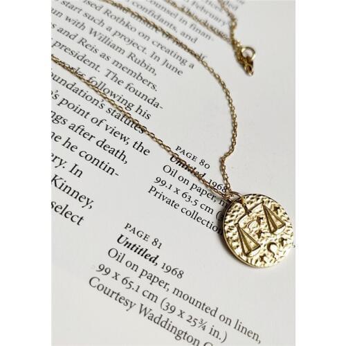 Minimalist Round Constellation BALANCE Pendant Necklace For Women Charm Sterling Silver 925 Jewelry Choker Necklaces 2019 Gift