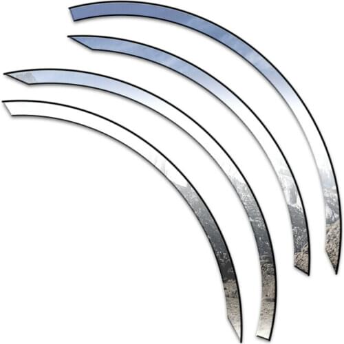 4pcs Luxury ABS Chrome Fender Trim w/Gasket fit for 2006-2011 Honda Civic