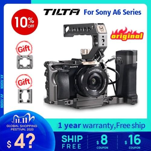 Tiltaing Camera Cage for Sony a6 Series a6000 a6100 a6300 a6400 a6500 cameras Tilta Gray