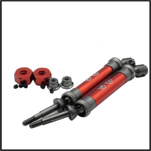 RCAWD Freeshipping 2PCS #45 Steel Rear CVD Drive Shaft Left And Right For RC Hobby Car 1/10 Traxxas Slash Upgarde Spare Parts