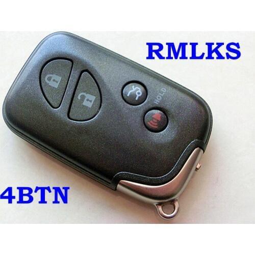 RMLKS New Replacement Shell Smart Remote Key Case Fob Keyless Entry 4 Button Fit For Lexus IS250 ES350 GS350 LS460 GS