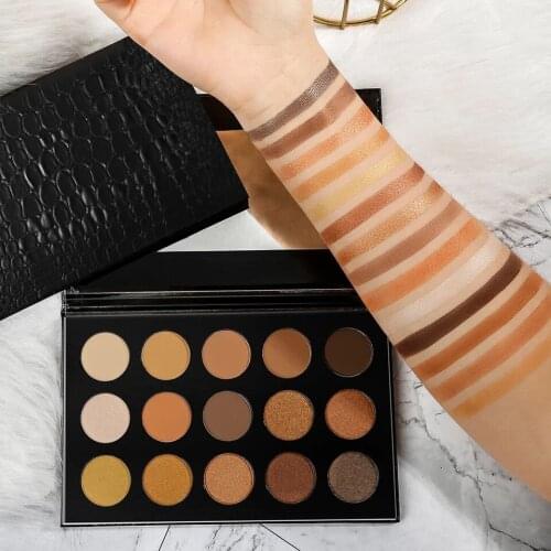 Luxury Crocodile Pattern Makeup Eyeshadow Palette Super Pigmented Nude Colors Shadow Kit with Mirror Custom Private Label