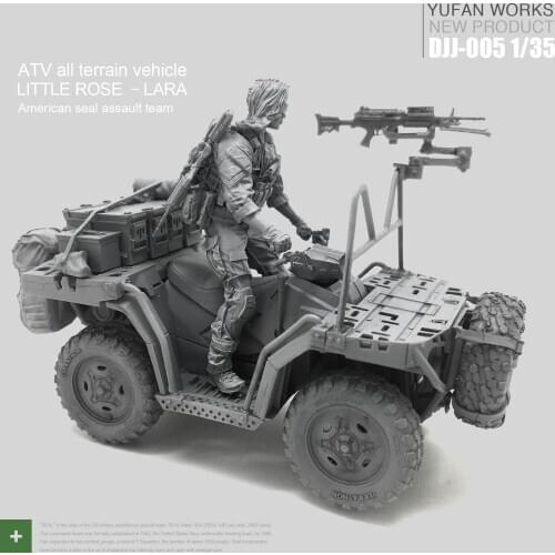 Resin Figure With Female Driving Suit For 1/35 Female Soldier Seal Troop Terrain Vehicle Model Kit Djj-05