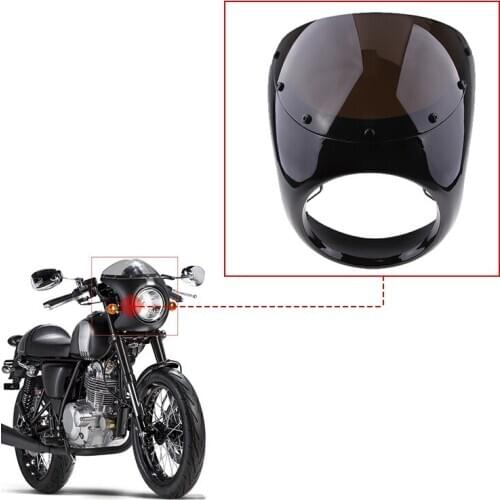 Motorcycle Headlight WindScreen Universal Front Headlight Fairing Wind Screen Windshield with Mounting Screws Motorcycle Parts
