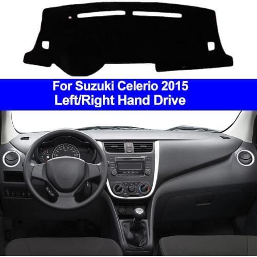 Car Inner Auto Dashboard Cover Dashmat Pad Carpet Dash Mat Cushion 2 Layers For Suzuki Celerio 2015 LHD RHD Car Styling
