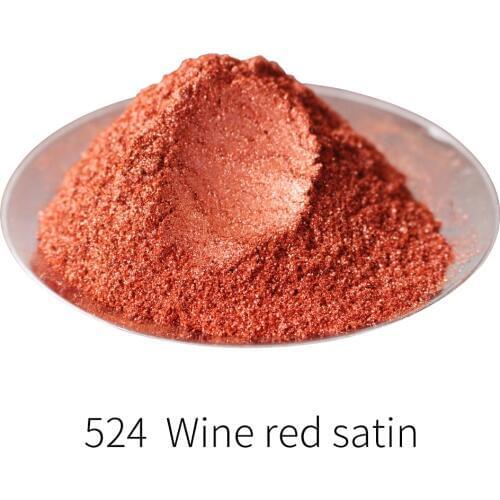 Pearl Powder Mineral Mica Pigment Type524 Crimson 50g DIY Dye Colorant,use for Soap Automotive Art Crafts Acrylic Paint Dust