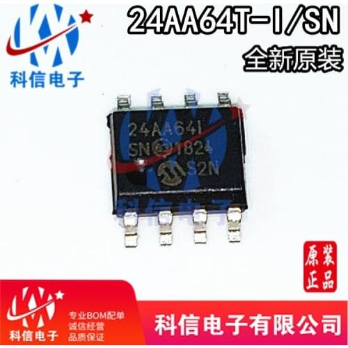 100% Original New In Stock 24AA64T-I/SN 24AA64T SOP-8