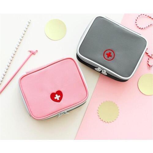 13*10*4cm Cute Mini Portable Medicine Bag First Aid Kit Medical Emergency Kits Organizer Outdoor Household Pill Bag