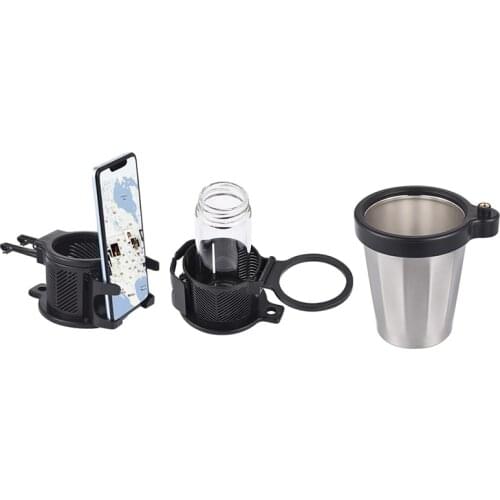 Car Cup Holder With Phone Holder Multifunctional Rotating Organizer Cup Bottle Organizer For Drinks Coffee DU55